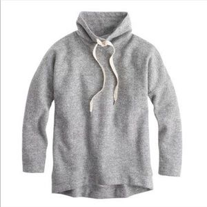 J. Crew Brushed wool funnelneck sweatshirt